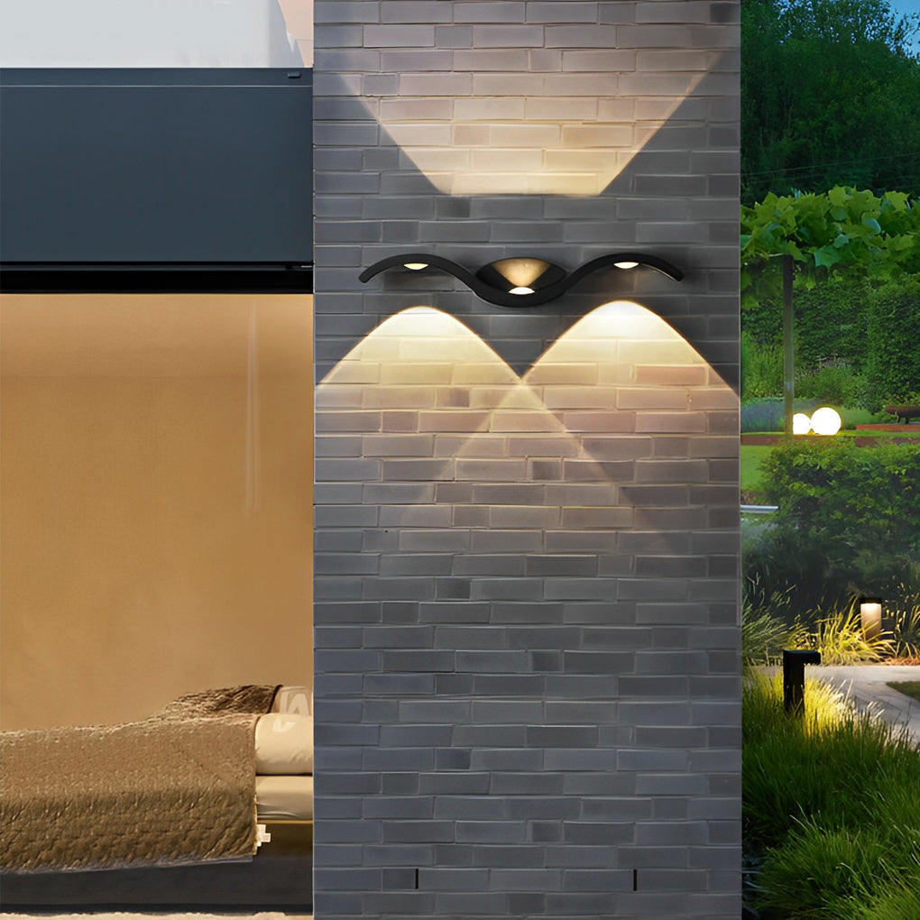 [Open-Box]Wave Wall Sconce Outdoor Creative Up-Down LED Light