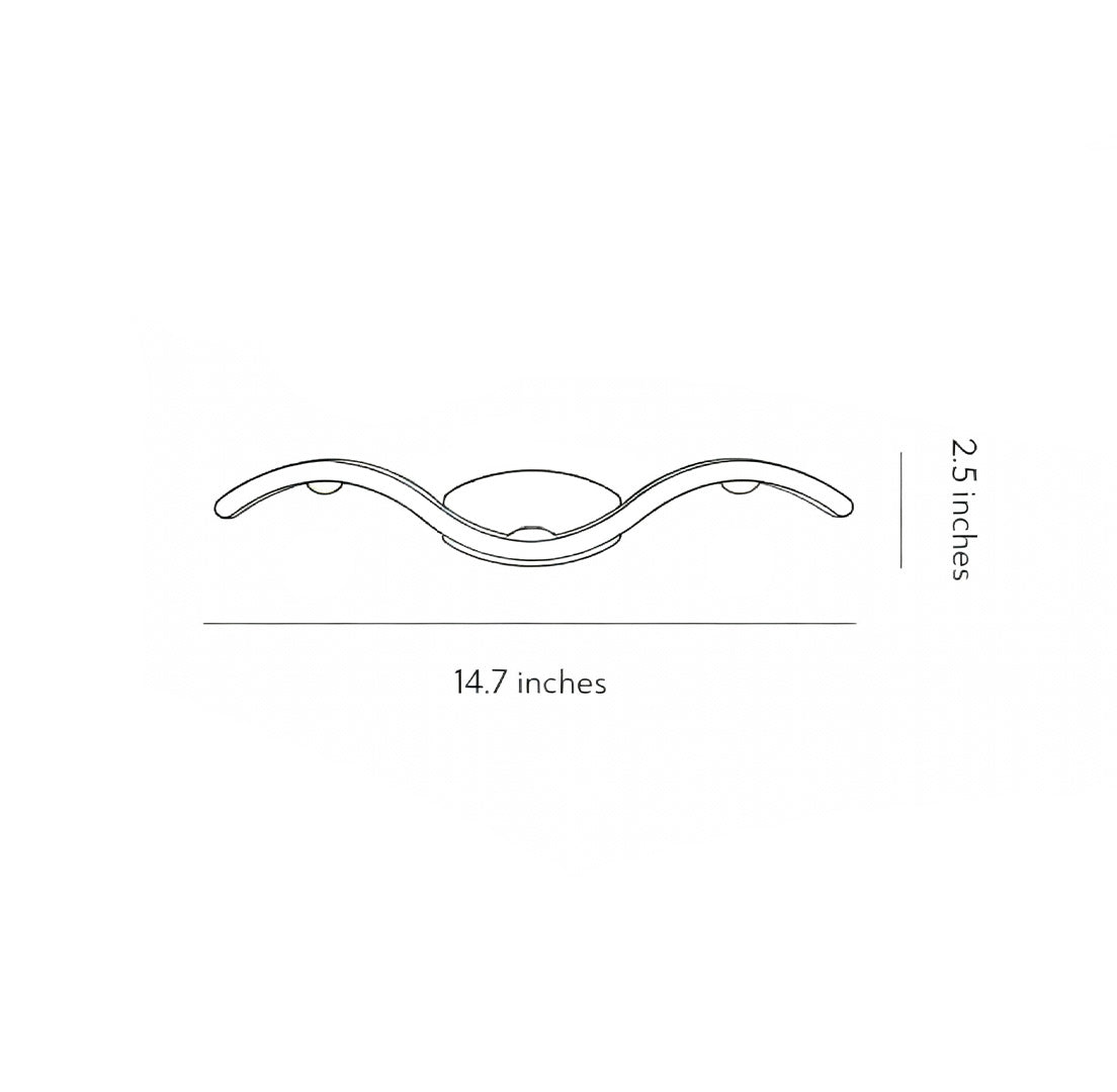 [Open-Box]Wave Wall Sconce Outdoor Creative Up-Down LED Light