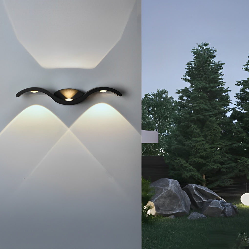 [Open-Box]Wave Wall Sconce Outdoor Creative Up-Down LED Light