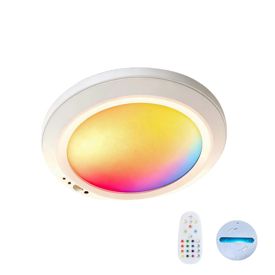 White Flush Mount Ceiling Light USB Rechargeable