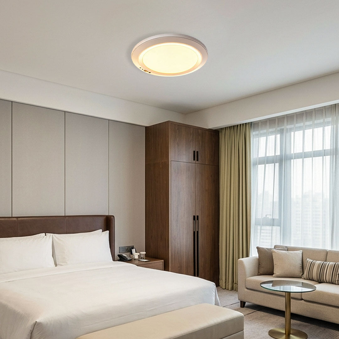 White Flush Mount Ceiling Light USB Rechargeable