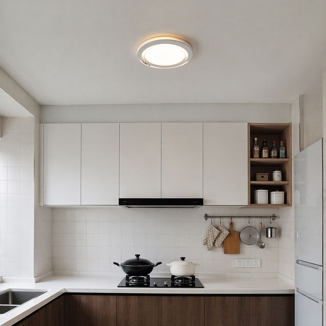 White Flush Mount Ceiling Light USB Rechargeable