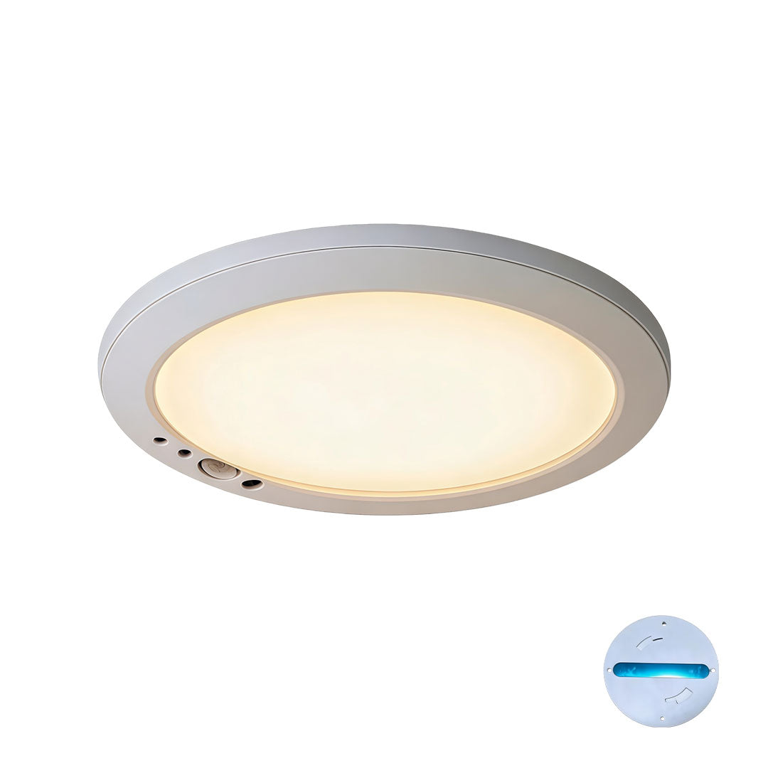 White Flush Mount Ceiling Light USB Rechargeable