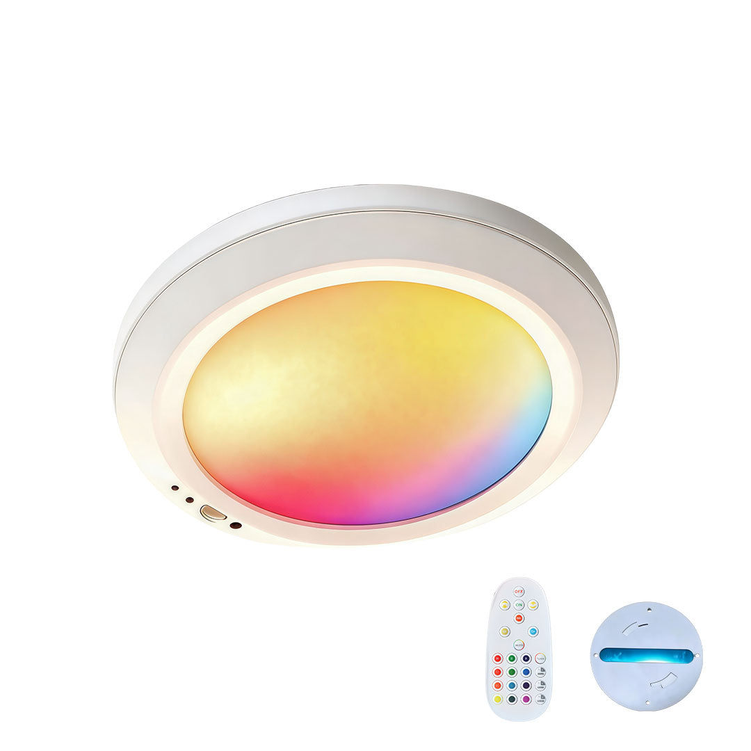 White Flush Mount Ceiling Light USB Rechargeable