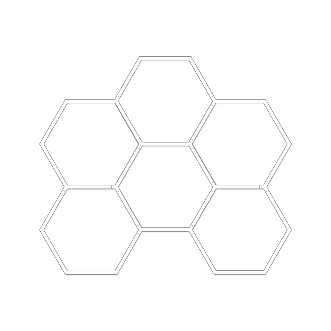 Honeycomb Ceiling Light Modern White LED Industrial Light